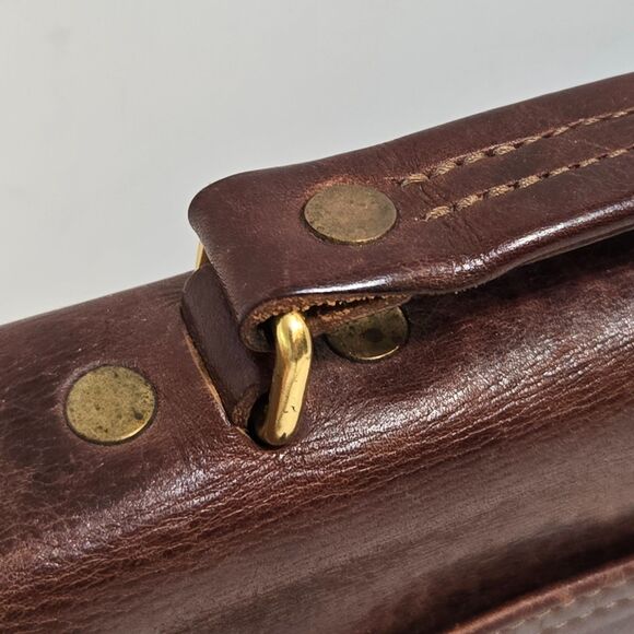 J.W. Hulme Satchel American Heritage Leather Purse Shoulder Top Handle Crossbody - Picture 5 of 11